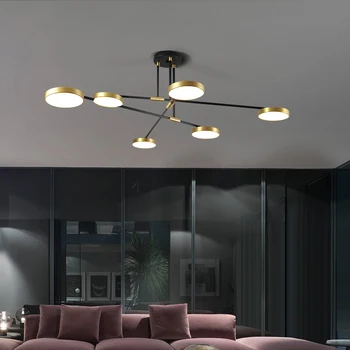 

Modern Design Chandelier Lighting for indoor home iron lampshade chandelier for living room lamparas de techo colgante moderna