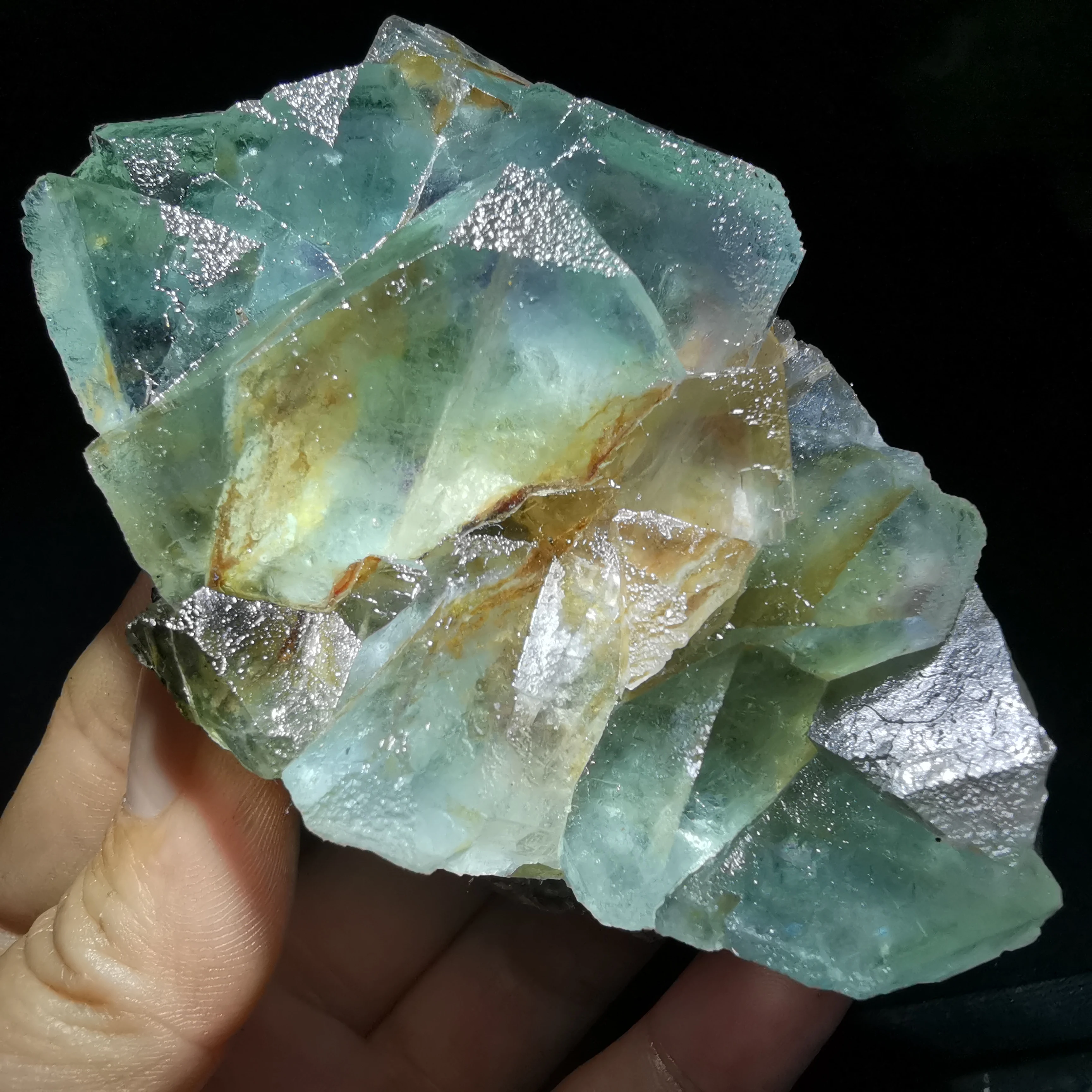 

233gNatural rare green fluorite cluster mineral specimen stone and CRYSTAL HEALING CRYSTAL QUARTZ GEM