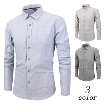 

Men Fashion Casual Long Sleeved Printed shirt Men‘s Long Sleeve Button Turndown Collar Painting Casual Top Blouse Shirts Soft