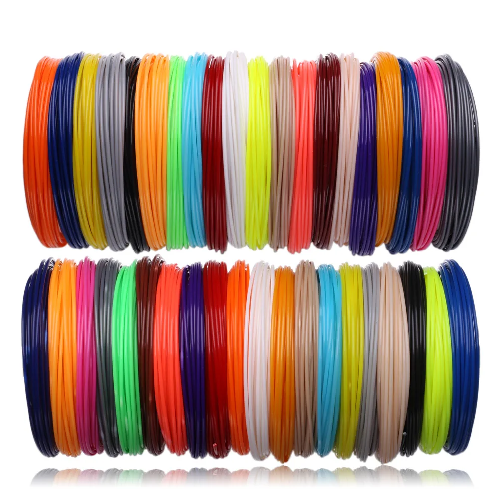 Рулоны ABS PLA Пластик для 3d Ручка 50100 метр 10,20 цветная нить 3d Ручка Набор 3 d пополнения чернил детские подарки на день рождения