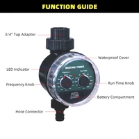 Misting Ball Valve Seconds Watering Timer Automatic Electronic Water Timer Home Garden Controller #21025M2 3
