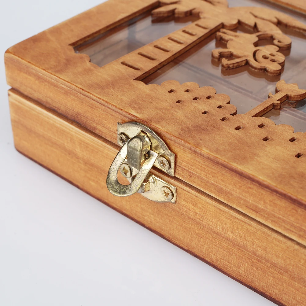 Lovely Music Case Christmas Wooden Animal Keepsake Music Box Beautiful Eight Tone Box Birthday Ornaments Gift Festival Kids
