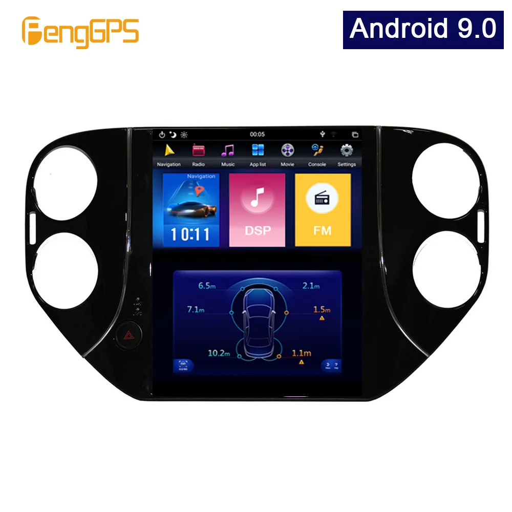 PX6 Android 9,0 автомобильный Радио Tesla вертикальный экран для Volkswagen Tiguan 2010- аудио плеер In-dash Carplay gps навигация