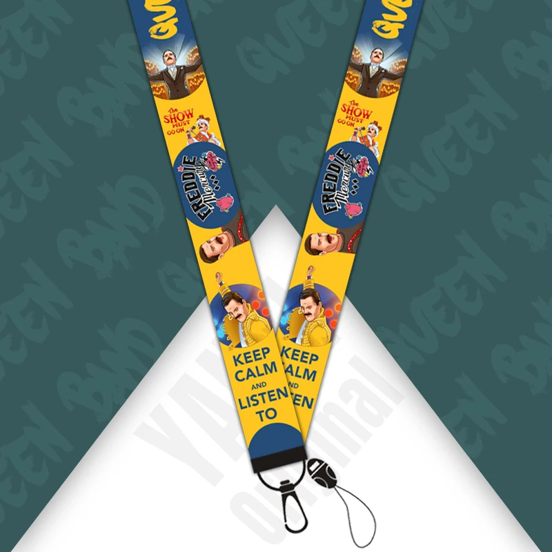 Freddie Mercury Lanyards креативный мобильный телефон висячая веревка для ключевой ремень USB держатель Бейджа DIY Подгонянный шейный ремень D154