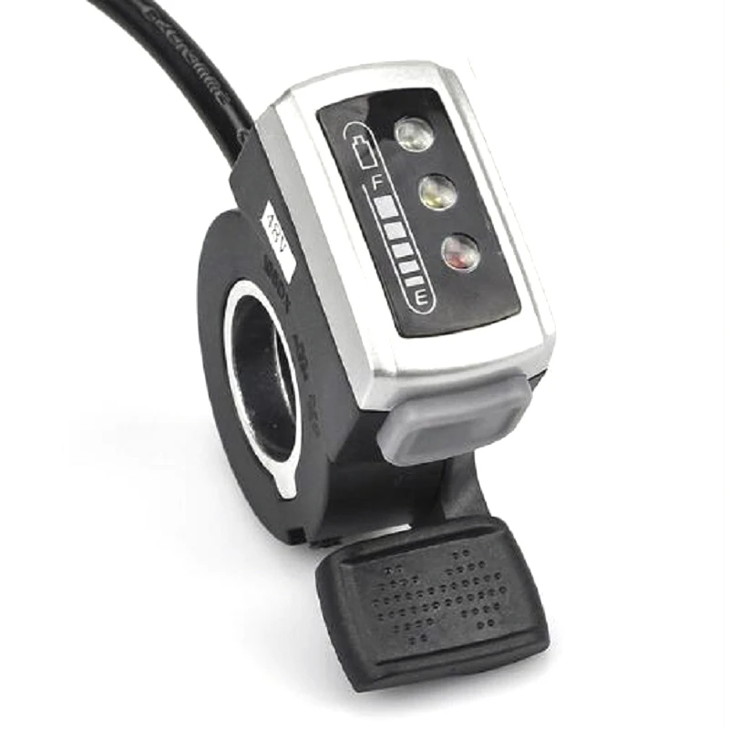 

Electric Bike Thumb Throttle Battery Power Display with Switch for Electric Scooter E-Bike Accessories