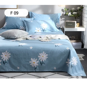 

Beautiful Daisy Flower Print Bed Sheets 100 Cotton Queen King Size Bedsheet Single Elegant Bedding Cover Home Textile JF003