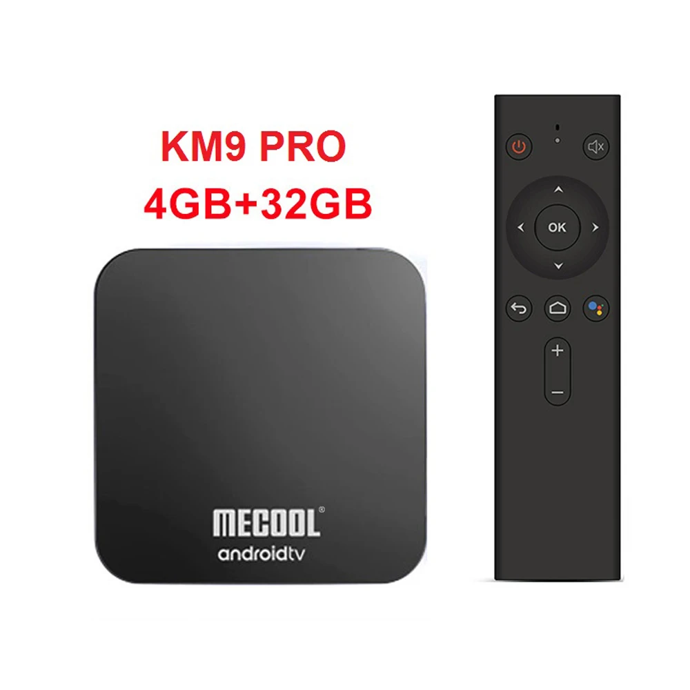 Mecool KM3 A tv Google Сертифицированный Смарт ТВ приставка Android 9,0 ТВ приставка S905x2 двойной wifi с 4K HDR Android ТВ потоковый медиаплеер - Цвет: Only KM9 Pro 4G 32G