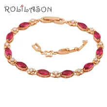 ROLILASON, красный дизайн, AAA, циркон, кристалл, золотой тон, браслеты с подвесками, здоровье, модные ювелирные изделия, TB120