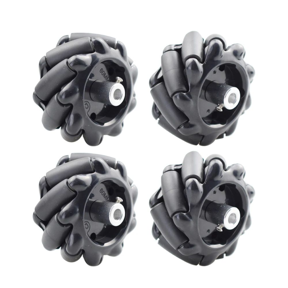 5/10/15KG Load 60/80/96mm Omni Mecanum Wheel with 4/6mm TT Hubs for Arduino Raspberry Pi DIY STEM Robot Car Chassis Toy Parts