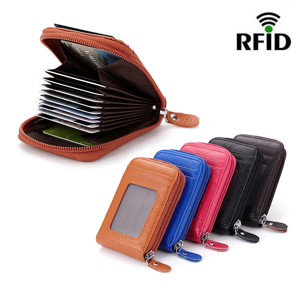 Clothing, Shoes & Accessories Wallets Genuine Leather RFID ...