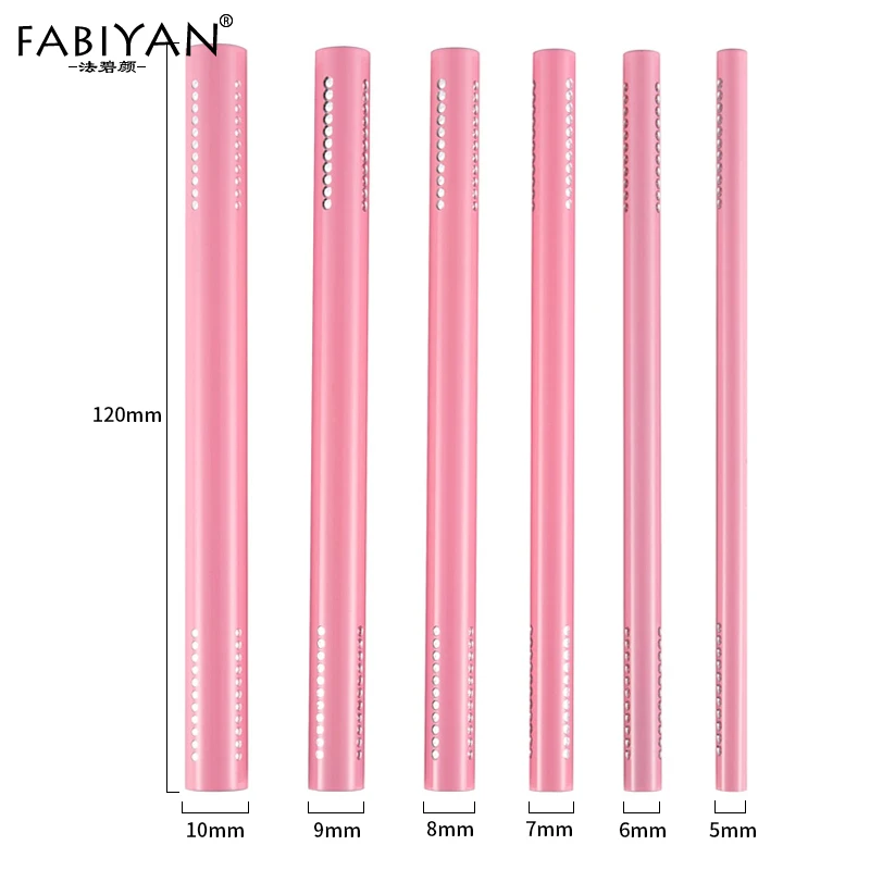Pink 6pcs 6 шт./компл. искусственная форма строитель Советы акриловые кривая C формируя строительства арочных ангаров, палочки трубки прут для французского маникюра для Неил арта украшения для кончиков ногтей УФ-гель для маникюра - Цвет: Pink 6pcs