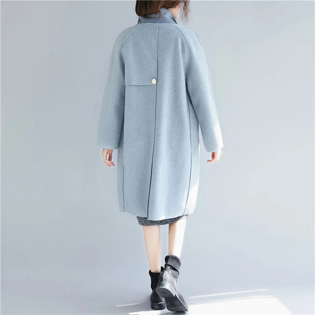 Кашемировое шерстяное Женское пальто, зимнее, размера плюс, 6XL, винтажное, одноцветное, шерстяное пальто, манто, Femme Abrigos Mujer Plaszcze Damskie