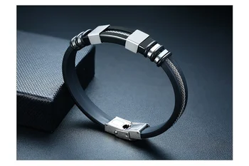 Todd — Stainless Steel & Leather Bracelet