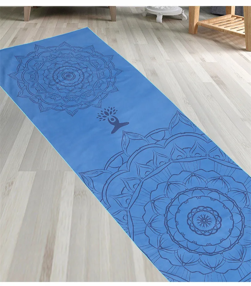 Хит! Коврик для йоги, полотенце 185*63 см, полотенце для йоги с принтом, нескользящий коврик для тренировок, чехол для пилатеса, тренажерного зала, одеяла для йоги