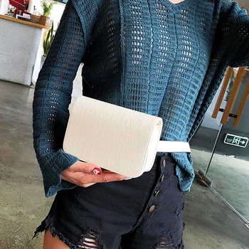 

2020 New Bags for Women Vintage Portable Women PU Leather Alligator Waist Bag Women Waist Pack Travel Belt Wallets