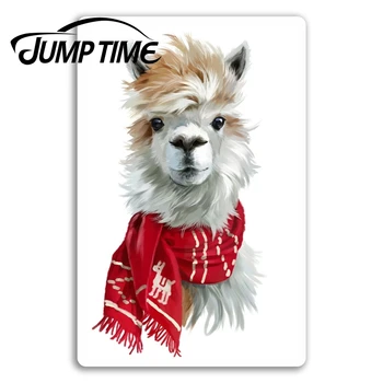 

Jump Time Pretty Llama Vinyl Stickers Alpaca Cute Sticker Laptop Luggage Car Assessoires Window Decals Car Wrap DIY