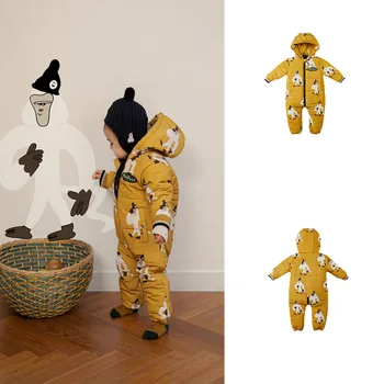 

2020 Autumn and Winter New LD Baby One-Piece Fleece Cotton-Padded Clothes Newborn Romper