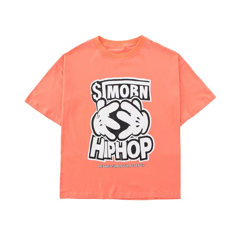 T shirts Детские костюмы для взрослых, весенне-летние кружевные шаровары унисекс, танцевальные футболки в стиле хип-хоп - Цвет: T shirts
