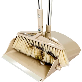 

Broom Dustpan Suit Combination Household Fold Lazy Sweep The Floor Sweeping Hair Artifact Wooden Floor Windproof Magic Broom