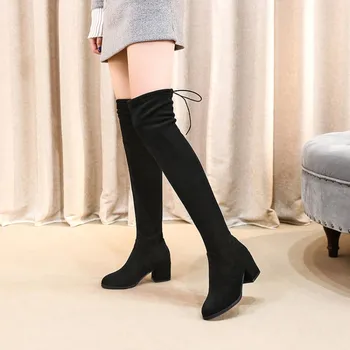 

Big Size thigh high boots knee high boots over the knee boots women ladies boots shoes woman winter boots women