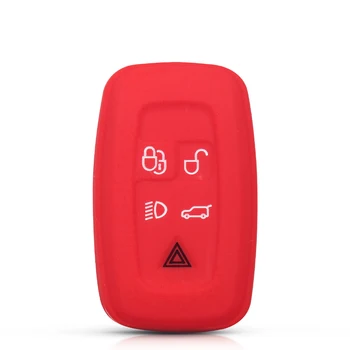 Cover chiave telecomando per Land Rover Discovery 4 Range Rover Sport good 2009-2012 LR4 Evoque - KEYYOU custodia portachiavi in Silicone a 5 pulsanti per Land Rover Discovery 4 Range Rover