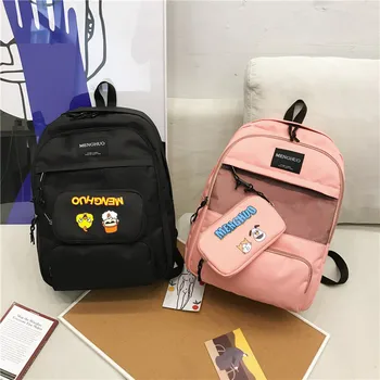 

2020 schoolbag female junior high school Harajuku college students tide brand campus wild large-capacity backpack schoolbag