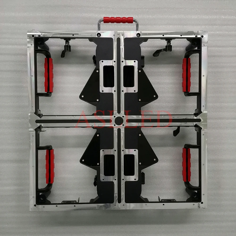 

LED display screen die-cast aluminum cabinet 500x500 mm size used for P3.91 P4.81 module rental screen empty frame