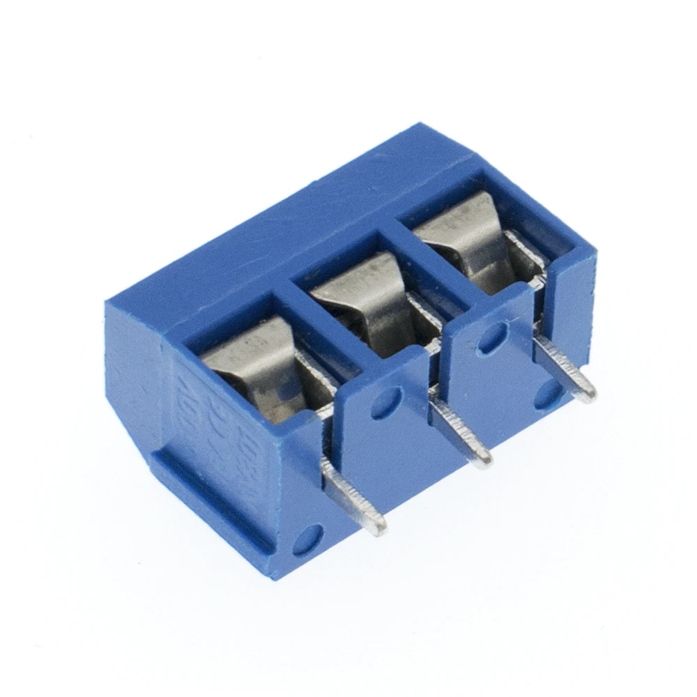 

New 100Pcs 5.08mm KF301-3P Blue Connect Terminal Screw Terminal Connector H01