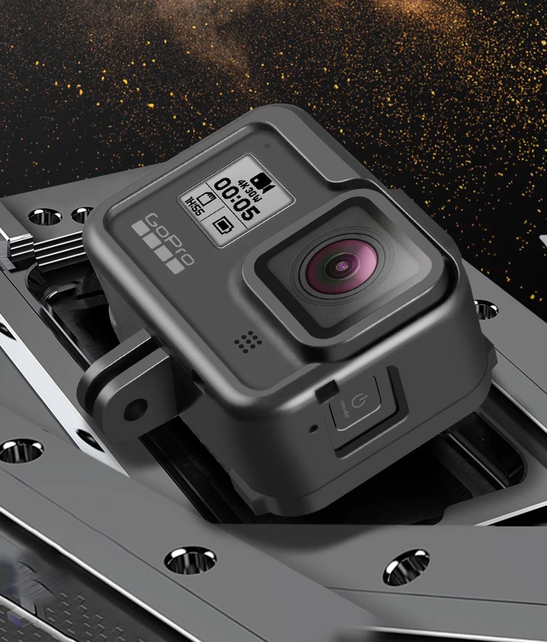 Корпус рамки для GoPro Hero 8 черный защитный корпус клетка крепление аксессуары для GoPro Hero 8 с быстрым разъемом и винтом