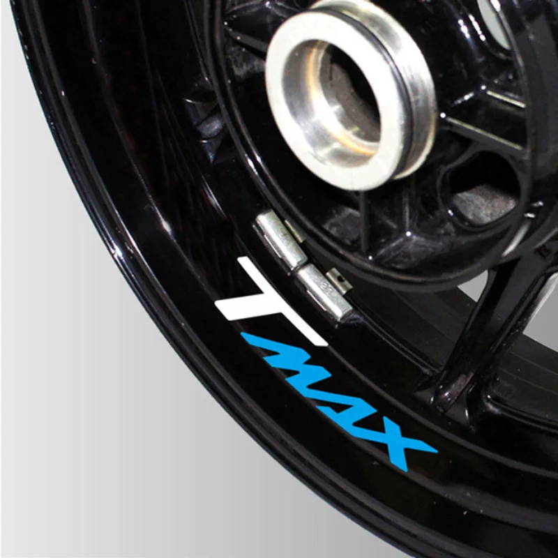 

New Motorcycle Reflective wheel Tire logo creative stickers rim inner Decorative waterproof decals for YAMAHA TMAX 530 500
