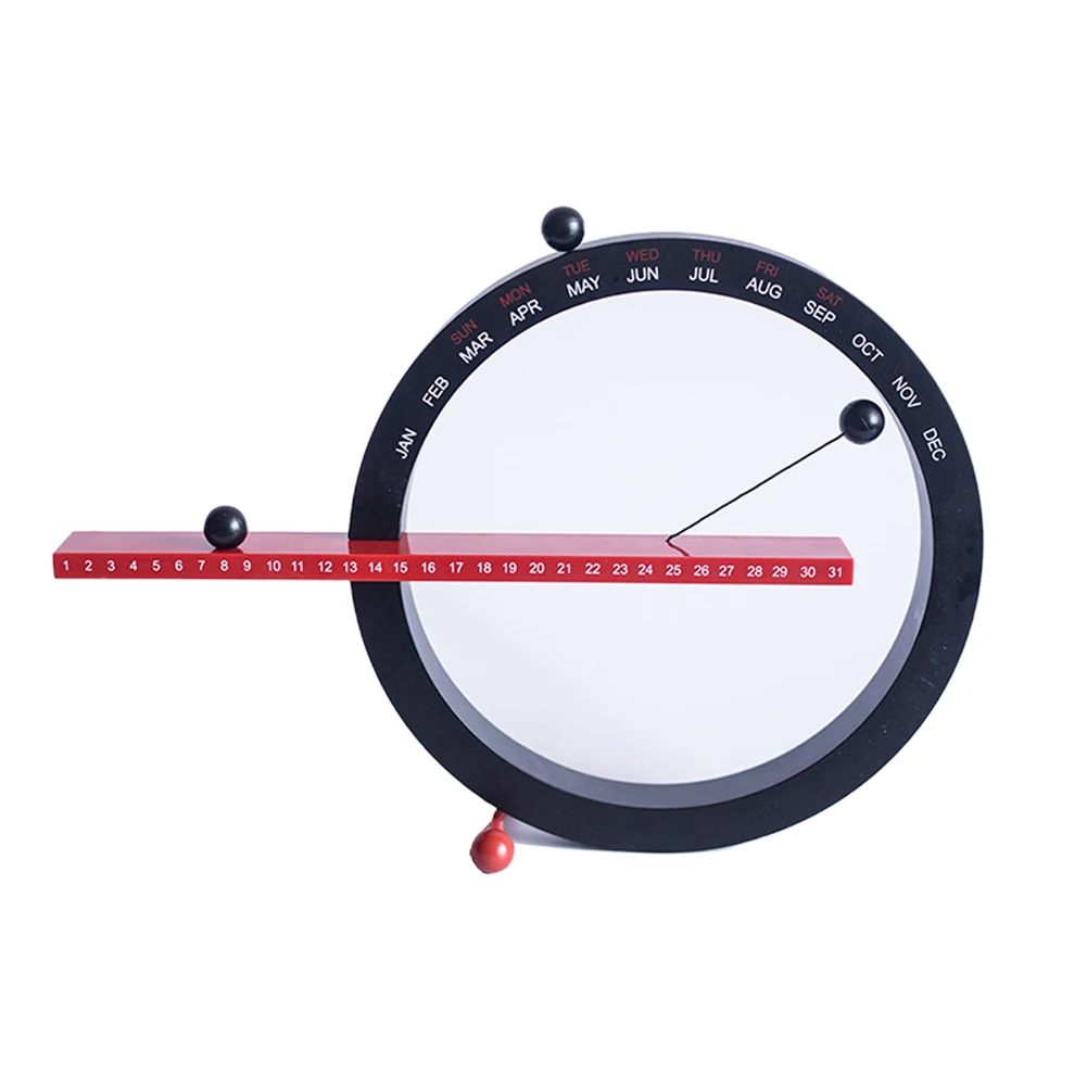 

Office Gifts Indoor Ornaments Perpetual Wall Clock Desktop Calendar Crafts Magnetic Practical Living Room Bedroom European Style