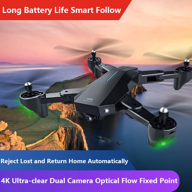 2020 Drone Profissional Zoom Control 4K Optical Flow HD Camera Mini Foldable Quadcopter WIFI FPV Selfie Drones Quadrocopter