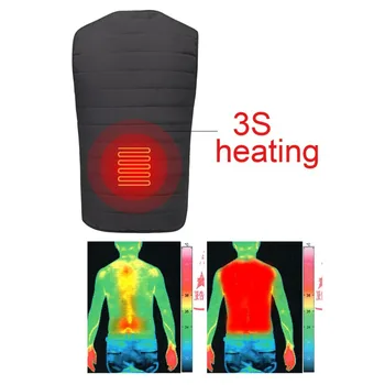 

HOT Unisex Electric Heating Vest USB Security Intelligent Thermostat Constant Temperature Winter Warm Vest body makeup