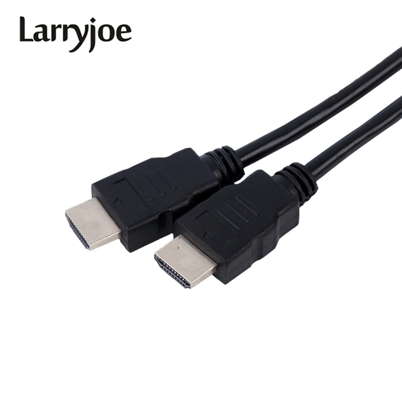 Larryjoe Новый высокоскоростной 1080p 3D штекер-штекер 1 4 Версия HDMI-совместимый