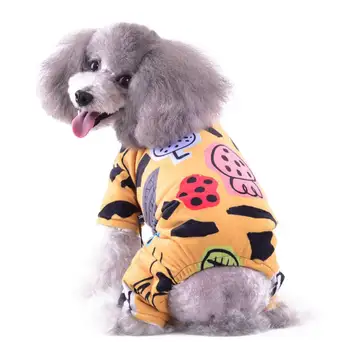 

Pet Autumn Winter Thickened Warm Costume for Small Medium Dogs Puppy Four Legs Coat New Qgnv