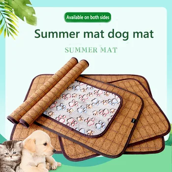 

Dog Mat Cooling Summer Pad Mat For Dogs Cat Blanket Breathable Pet Dog Bed Summer Washable For Small Medium Large Dogs