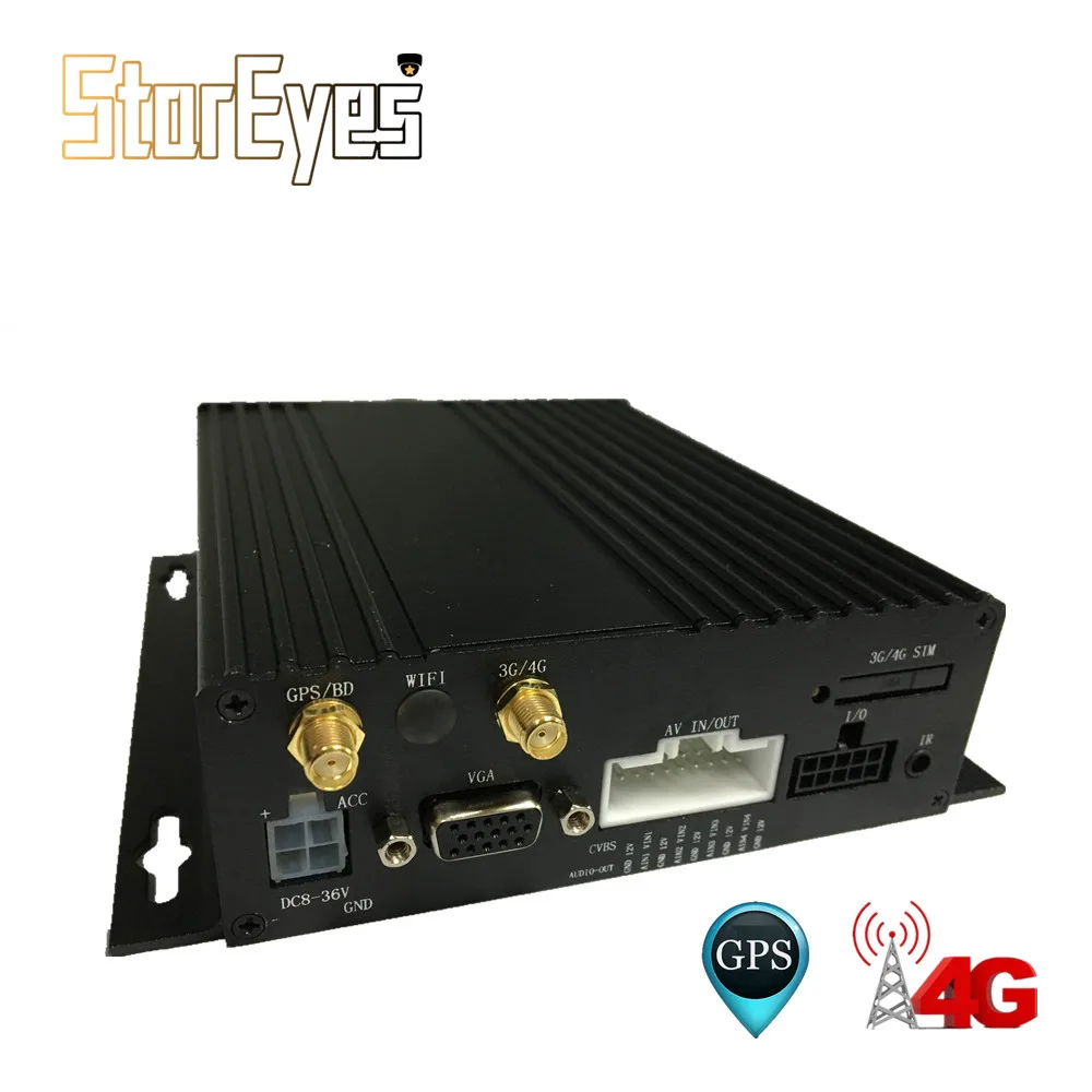 Gps 3g 4G школьный автобус такси прицеп грузовик автомобиль AHD 1080P 4 канала двойной SD