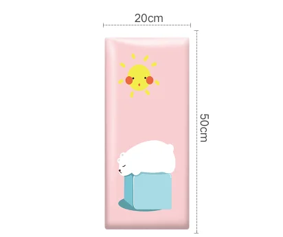 Pink bear children soft bag kindergarten anti-collision 3d wall stickers tatami surrounding baby background foam wall stickers - Цвет: I
