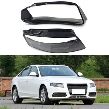 

Left/Right Front Headlights Shell Lamp Shade Clear Lens Cover Headlamp Lenses Case Lampshade For Audi A4 B8 2009-2012