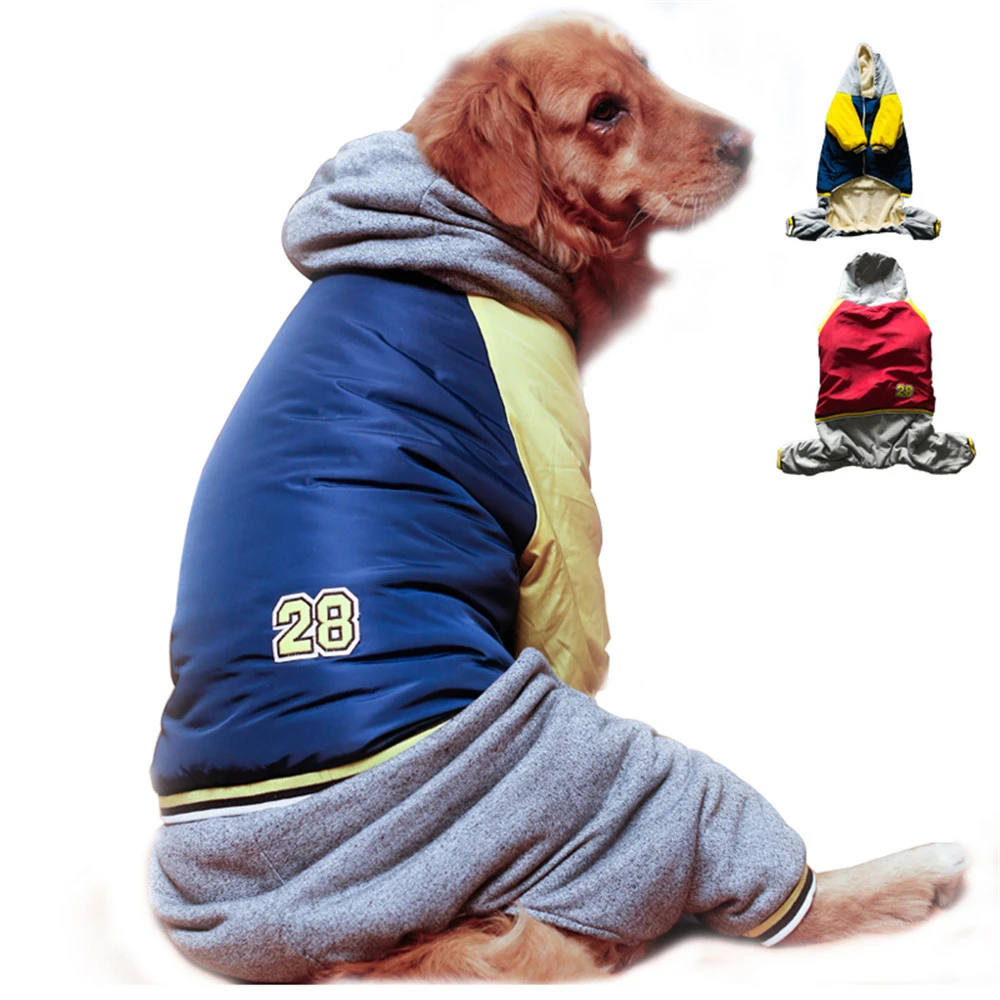 Ropa térmica de para perro, abrigo de algodón supercálido para perros medianos y grandes, chaqueta con capucha, para mascotas|Abrigos y chaquetas para perro| -