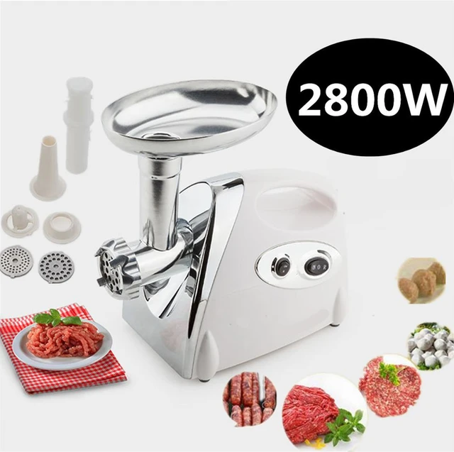 2800W Powerful Stainless Steel Meat Grinder Sausage Stuffer Machine