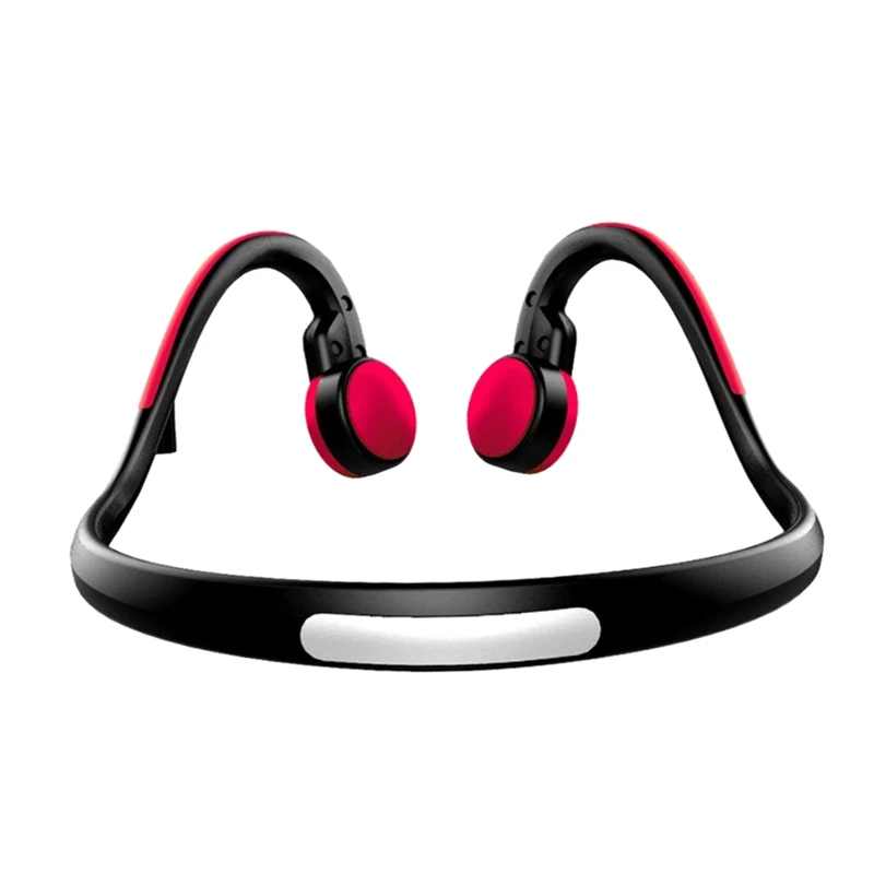 Bluetooth-наушники, наушники с костной проводимостью, беспроводные bluetooth-наушники для бега, велоспорта, тренажерного зала, путешествий - Цвет: Red
