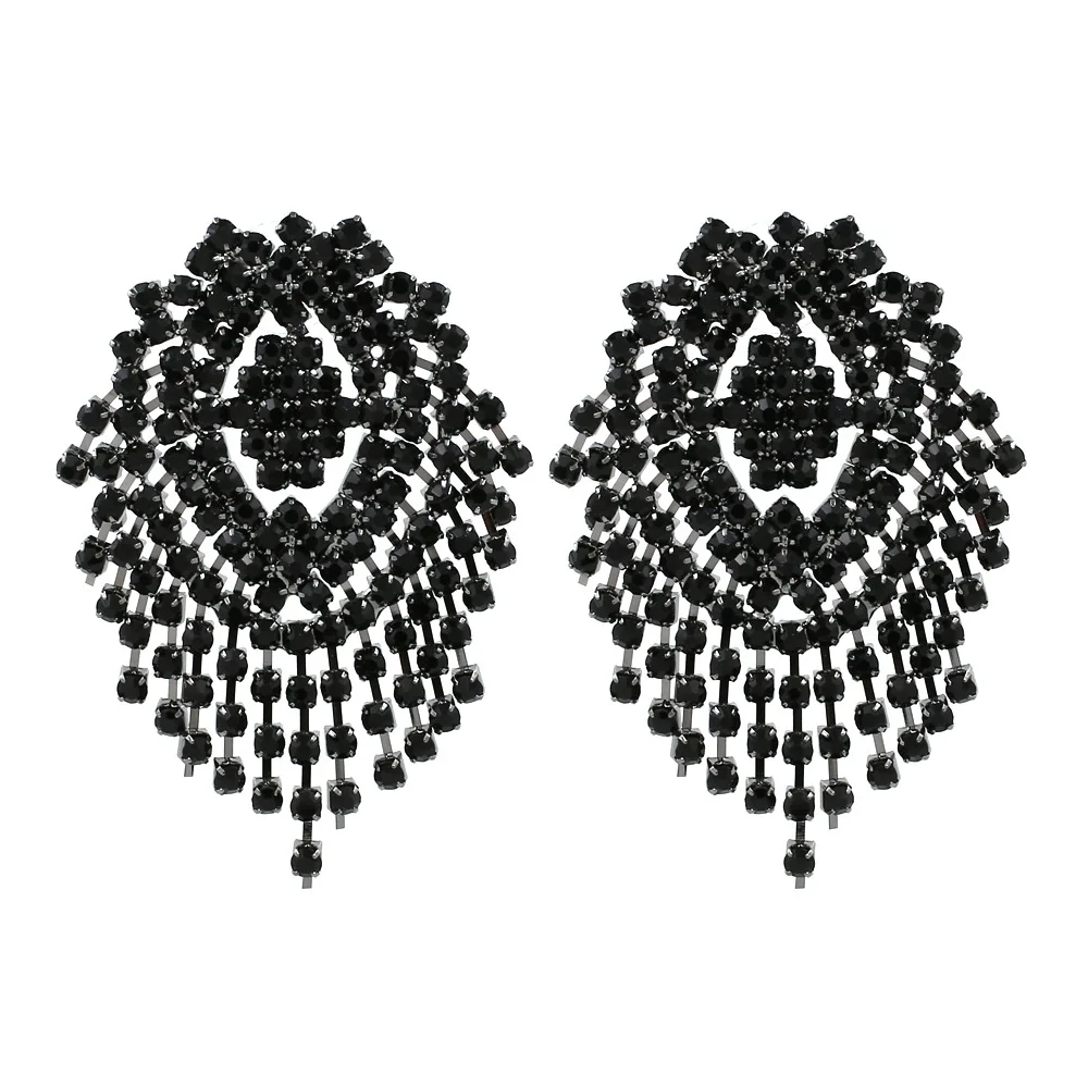Fashion street shoot environmental protection plating new tassel earrings