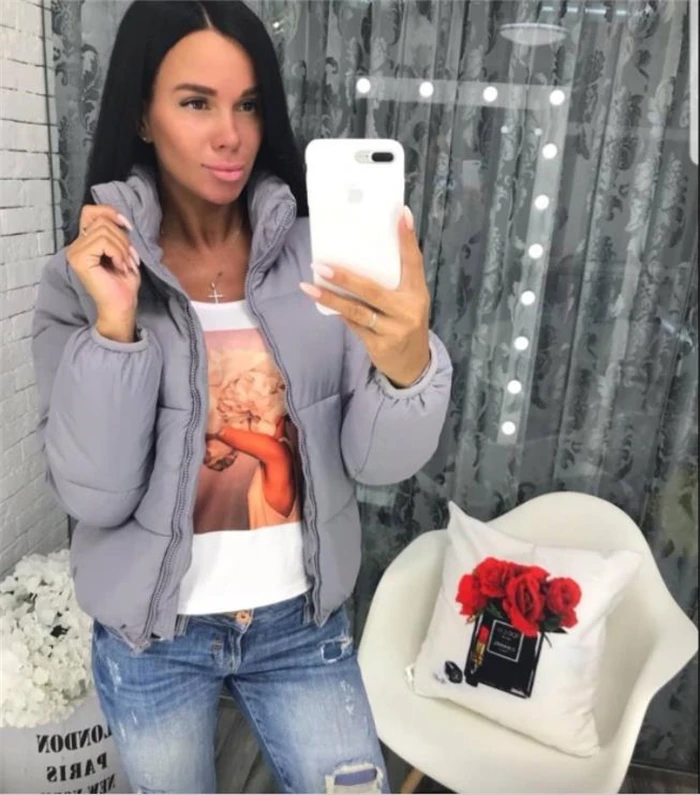 Новая стильная теплая хлопковая стеганая одежда AliExpress EBay