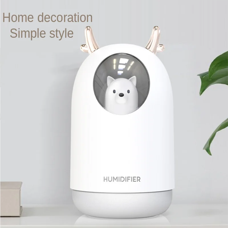 Белый Настольный увлажнитель мини воздуха свежий воздух зарядка через USB тихий
