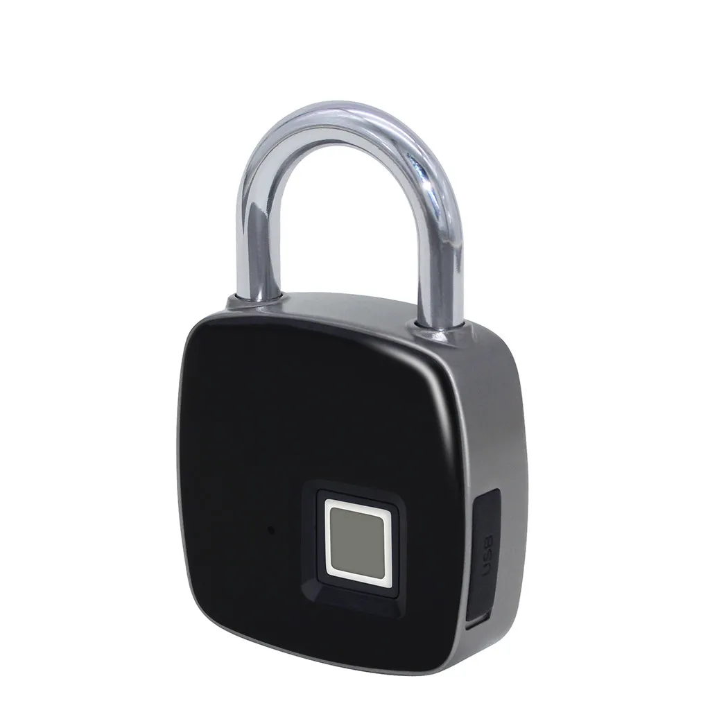Anti-theft Fingerprint ID Smart Keyless Lock Door Case Bag Padlock Waterproof P3+ Bluetooth APP Small Size 40 Fingerprints