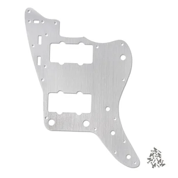 

13-Hole Electric Guitar Pickguard Board Backplate for American Standard JM Jazzmaster Guitar Accessaries Silver