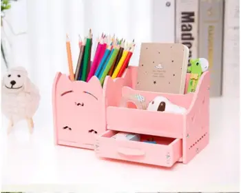 

Multi-function Pen Holder Creative Fashion Korea Student Cute Children Desktop Ornaments Storage Box Office Organizer Drawer