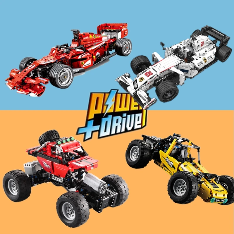 

New Electric RC TRACKED RACER Motor Power Functions Fit Legoings Technic Car Building Block Bricks Kid Gift Birthday