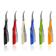 Винтажный ручной складной бритвенный держатель для волос, бритвенный нож для бритья бровей, мужской уход